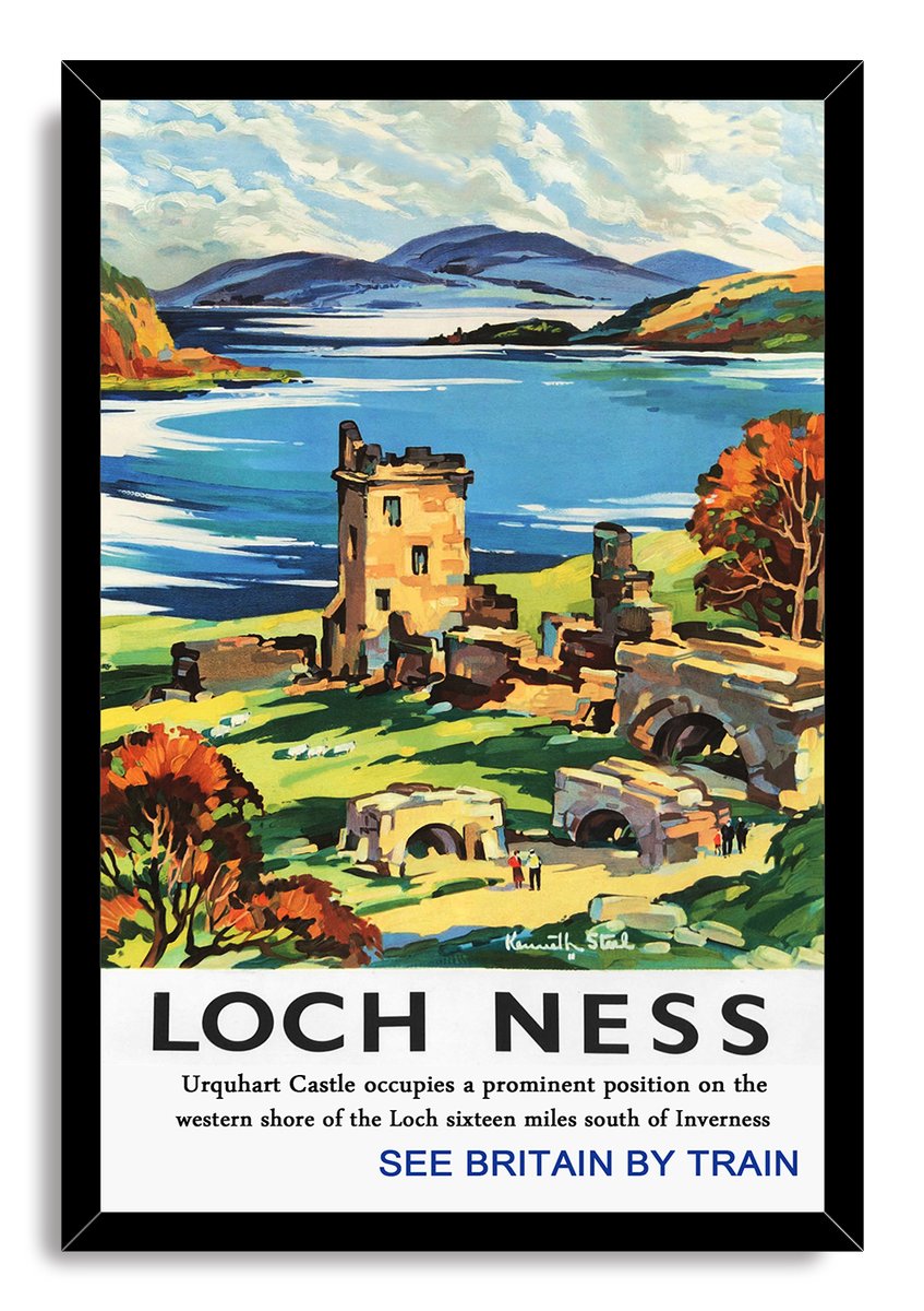 Loch Ness Urquhart Castle Decorative Painting (paper and canvas) art poster printing print