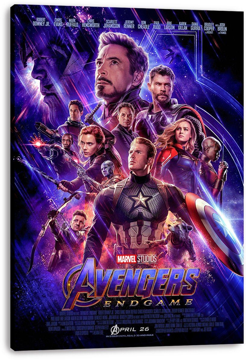 Marvel Avengers Endgame Characters Decorative Painting (paper and canvas) art poster printing print