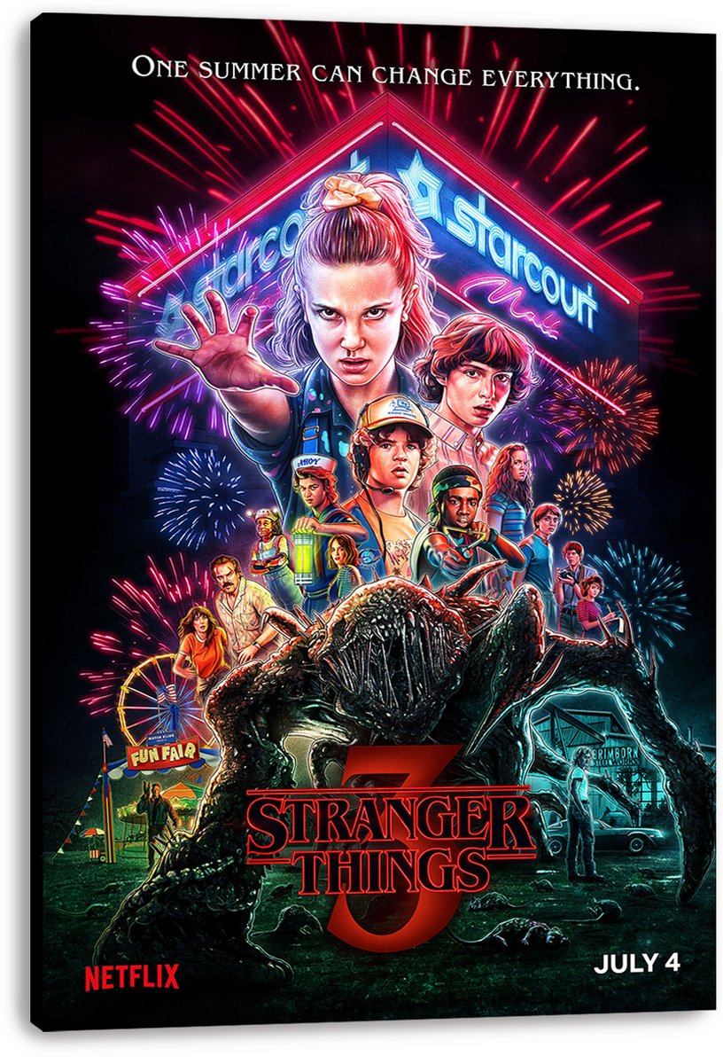 Stranger Things 3 Decorative Painting (paper and canvas) art poster printing print