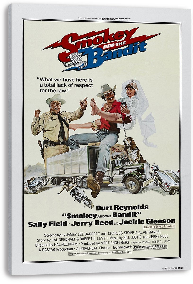Smokey and the Bandit Movie Poster Decorative Painting (paper and canvas) art poster printing print