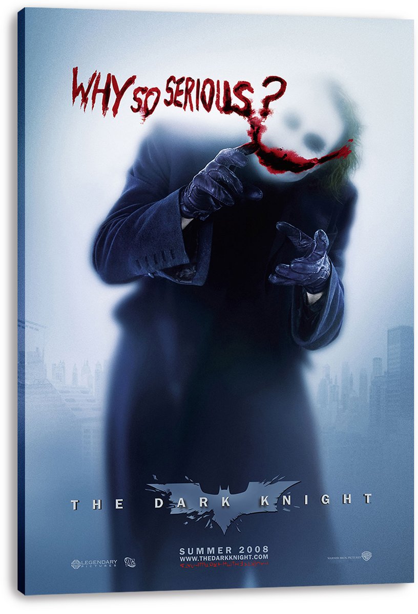 The Dark Knight Joker Why So Serious Decorative Painting (paper and canvas) art poster printing print