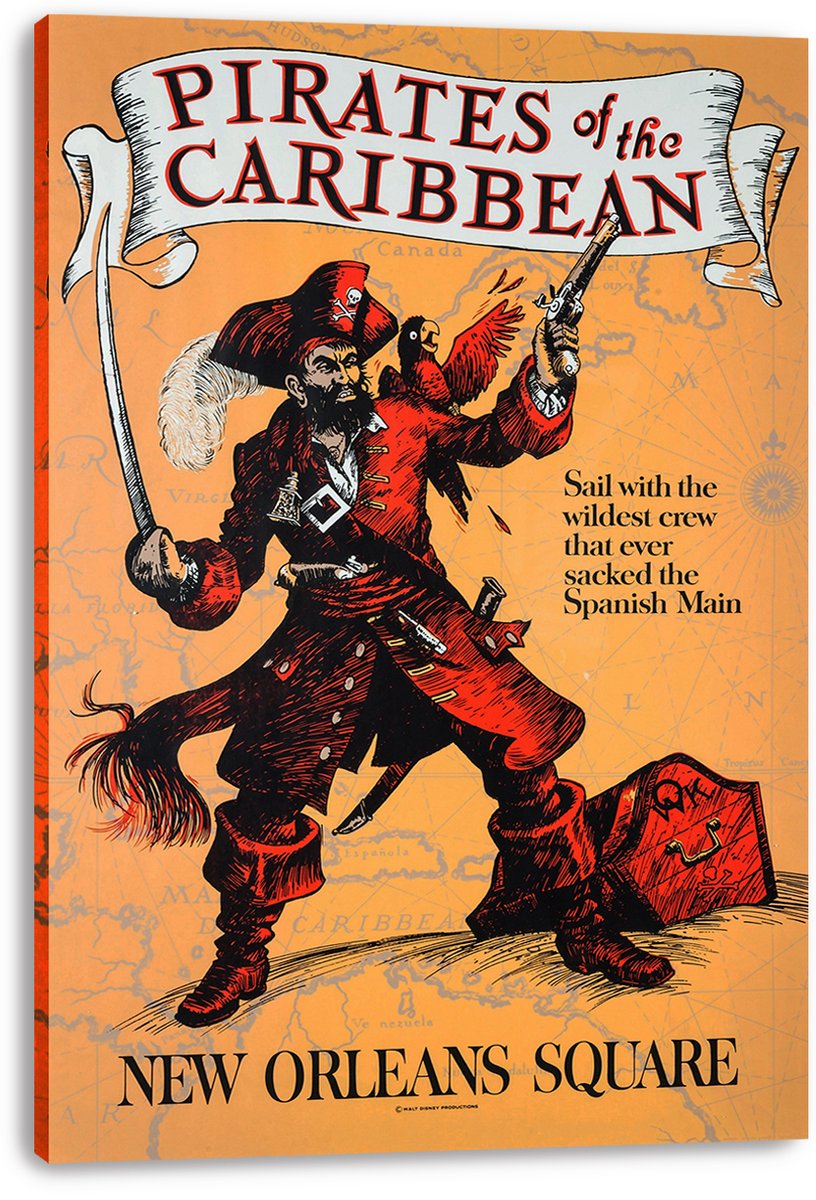 Pirates of the Caribbean Pirate Decorative Painting (paper and canvas) art poster printing print