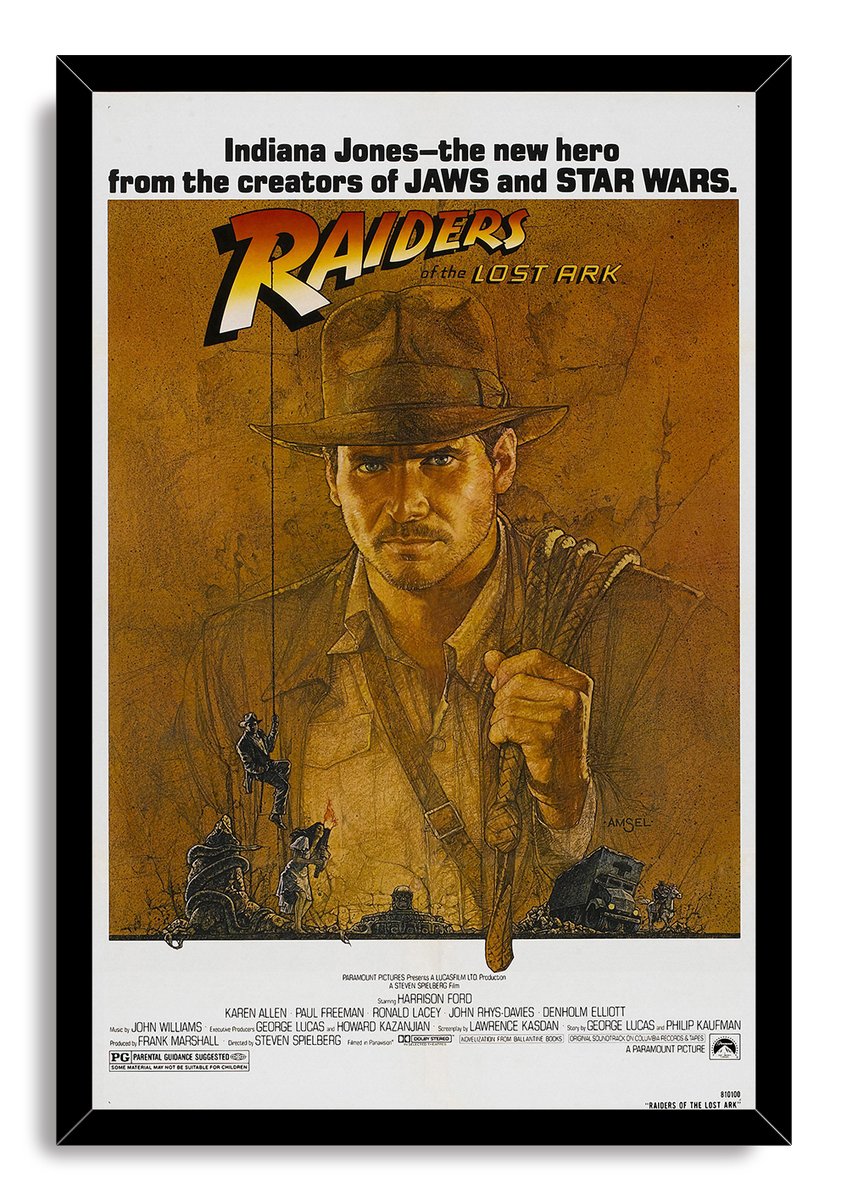 Indiana Jones Raiders of the Lost Ark Decorative Painting (paper and canvas) art poster printing print