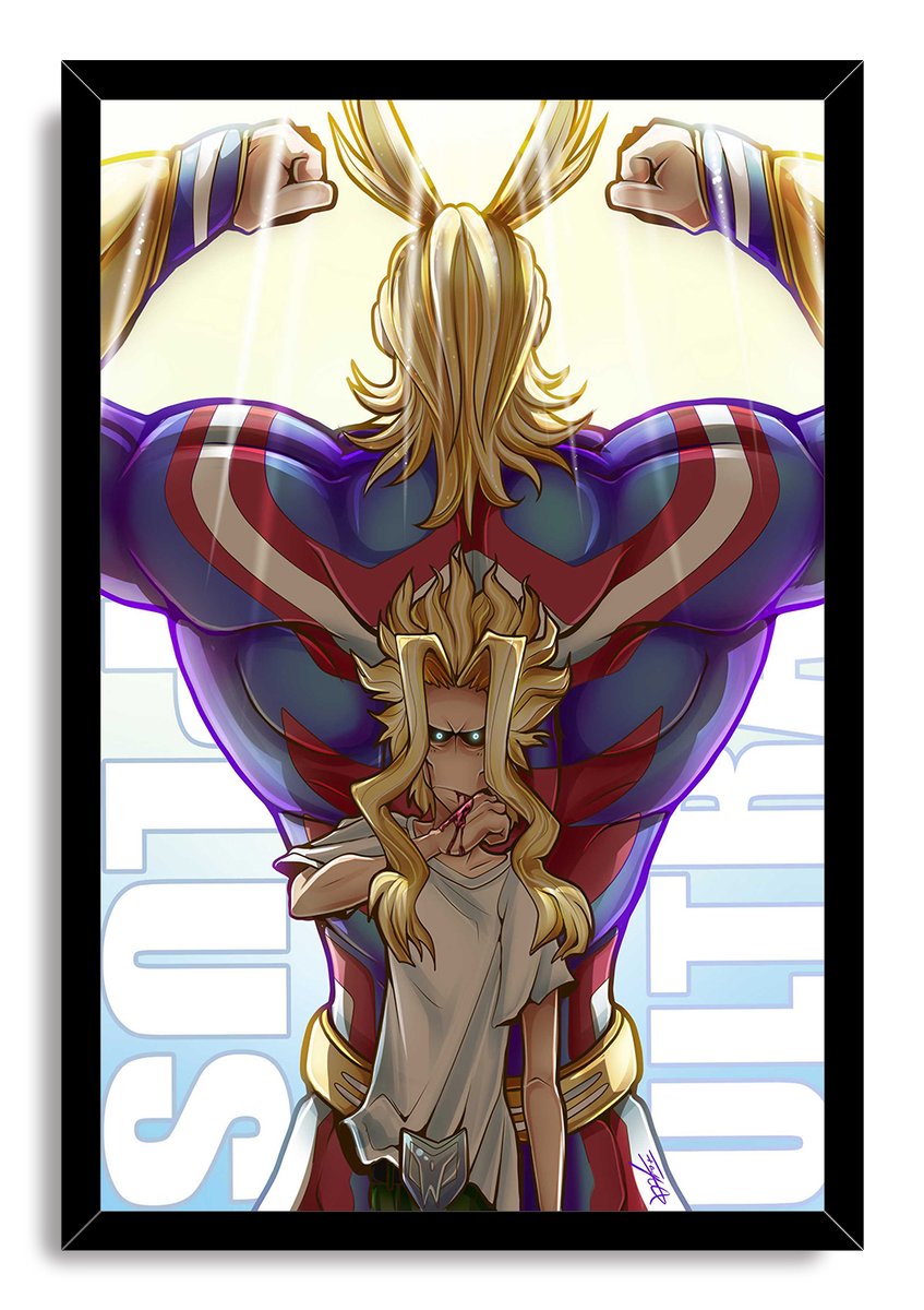 All Might My Hero Academia Duality Decorative Painting (paper and canvas) art poster printing print