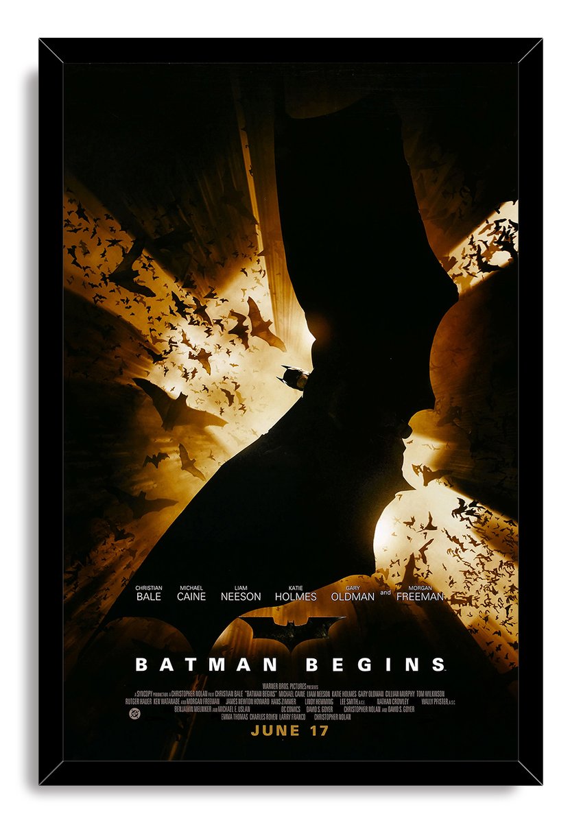 Batman Begins Decorative Painting (paper and canvas) art poster printing print