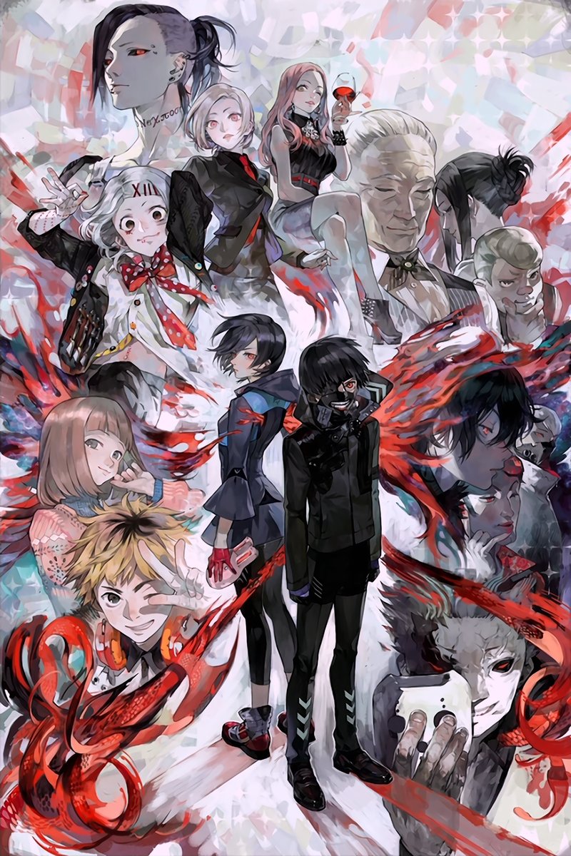 Tokyo Ghoul Iconic Characters Decorative Painting (paper and canvas) art poster printing print