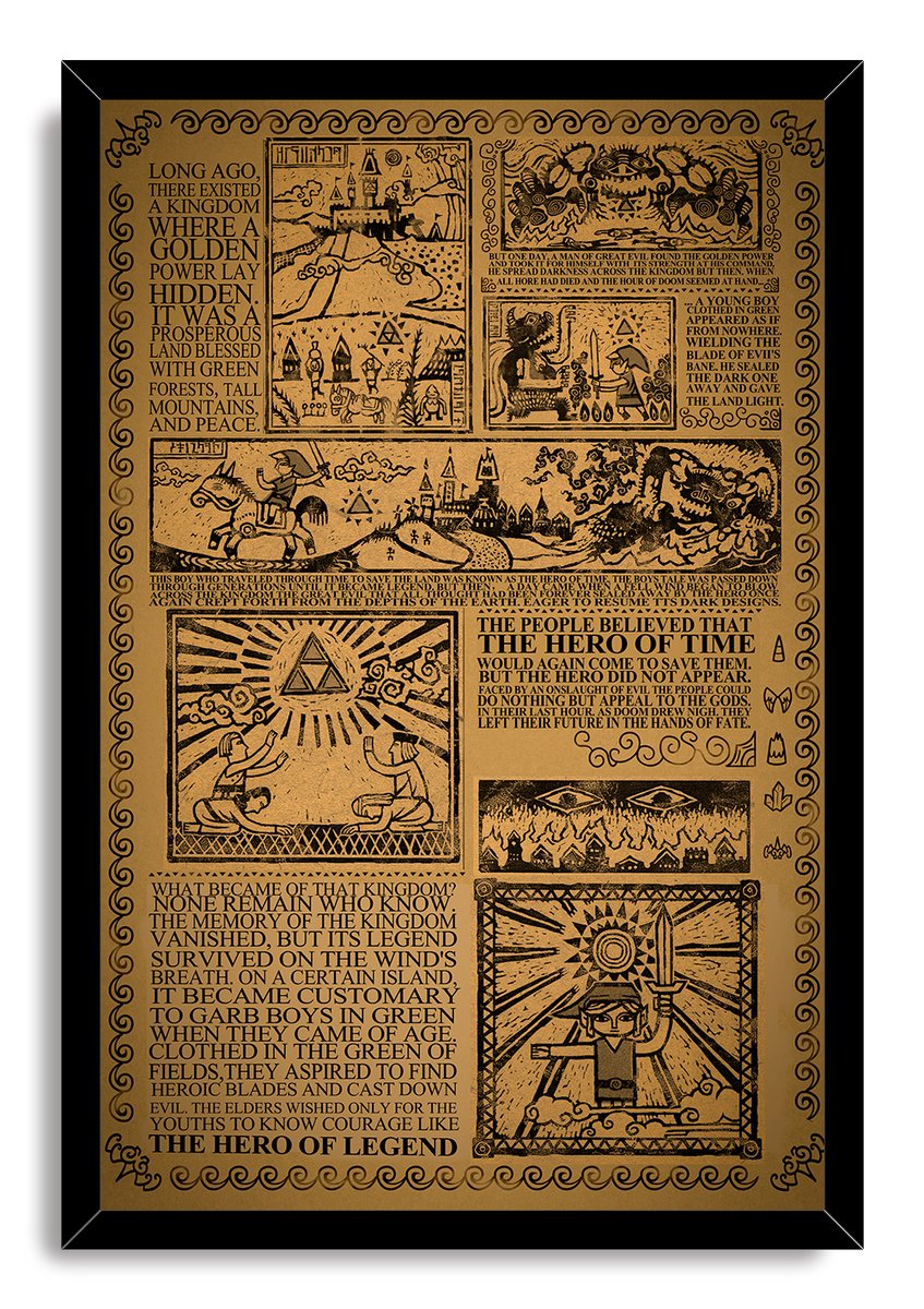 The Legend of Zelda Lore Decorative Painting (paper and canvas) art poster printing print