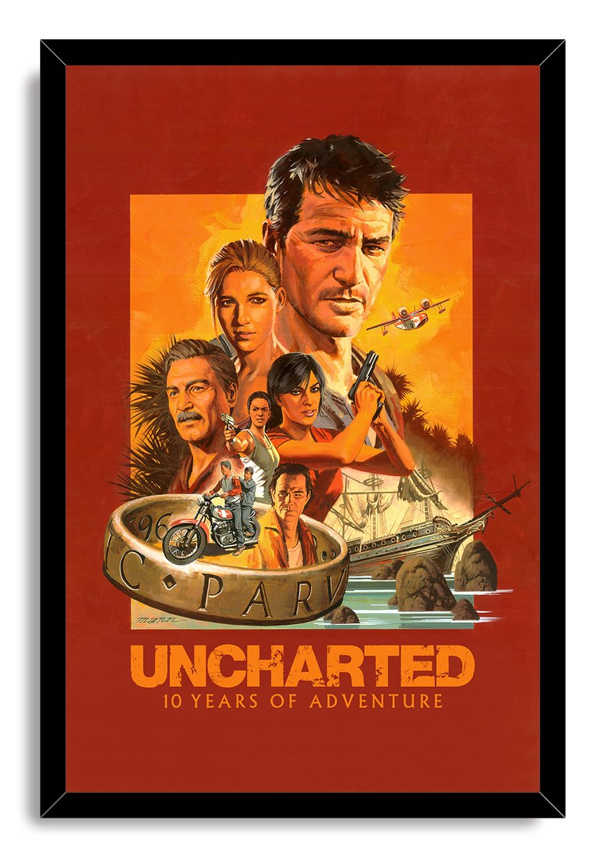 Uncharted Game Characters Decorative Painting (paper and canvas) art poster printing print