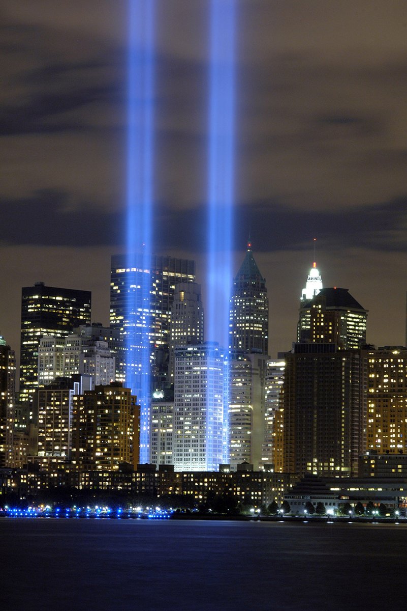 New York City Tribute in Light Skyline Decorative Painting (paper and canvas) art poster printing print
