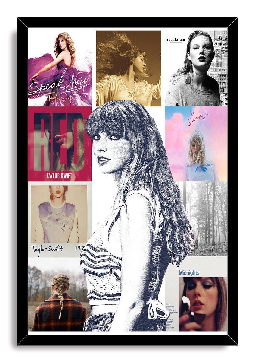 Taylor Swift Album Art Collage Decorative Painting (paper and canvas) art poster printing print