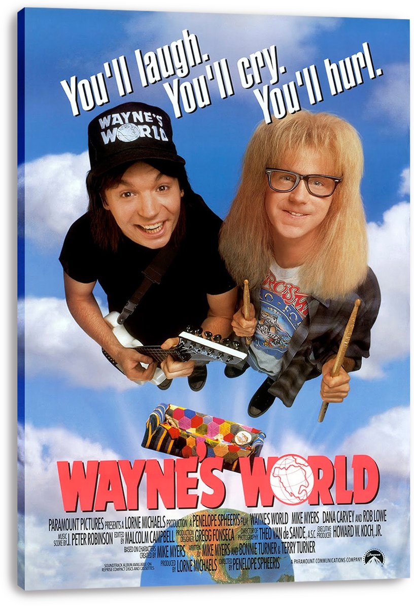 Wayne's World Decorative Painting (paper and canvas) art poster printing print