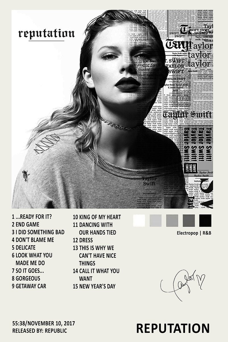 Taylor Swift Reputation Album Decorative Painting (paper and canvas) art poster printing print