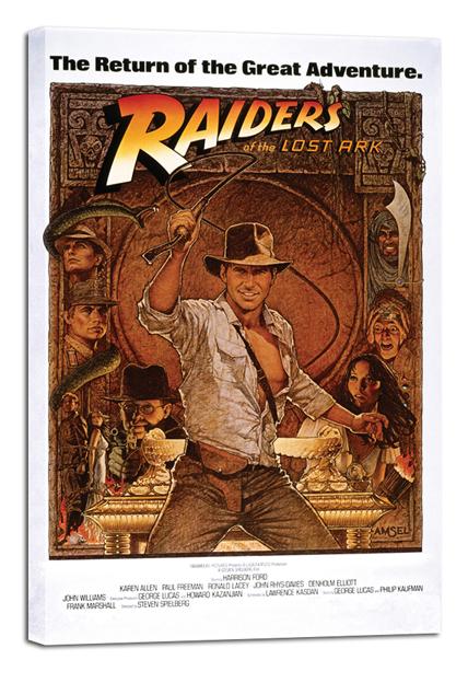 Raiders of The Lost Ark - Harrison Ford Credits Movie Poster Print B003T6D08G