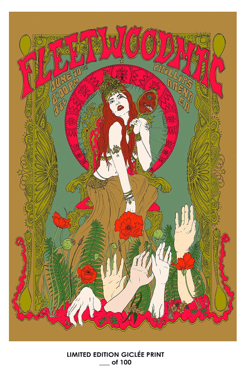 Fleetwood Mac Concert Poster Decorative Painting (paper and canvas) art poster printing print