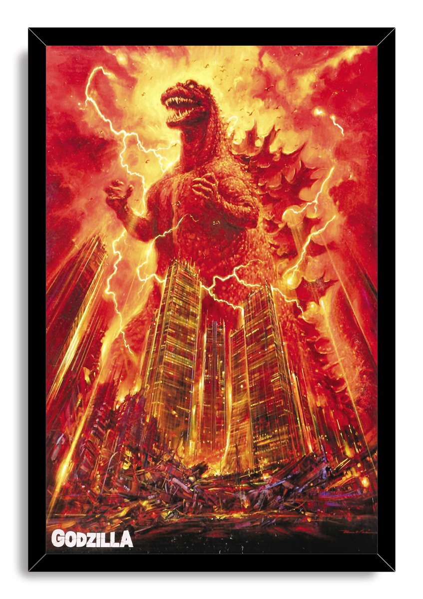 Godzilla Decorative Painting (paper and canvas) art poster printing print