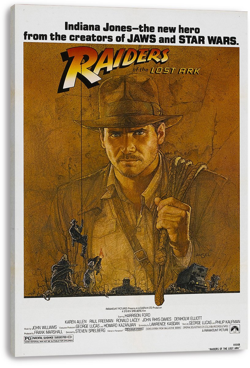 Indiana Jones Raiders of the Lost Ark Decorative Painting (paper and canvas) art poster printing print