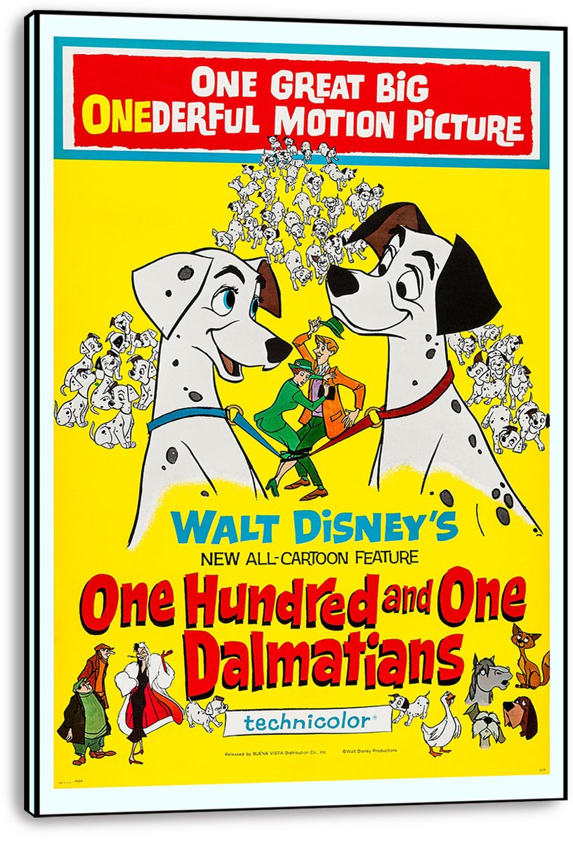 One Hundred and One Dalmatians Decorative Painting (paper and canvas) art poster printing print