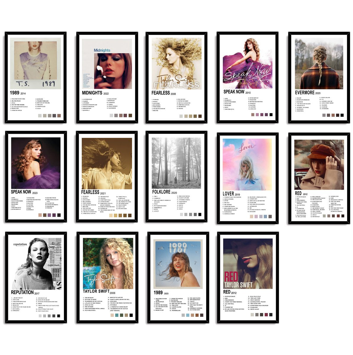 Taylor Swift Music Eras Album Covers Decorative Painting (paper and canvas) art poster printing print