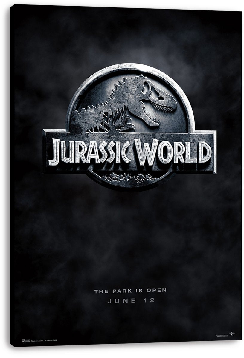 Jurassic World Logo T-Rex Decorative Painting (paper and canvas) art poster printing print
