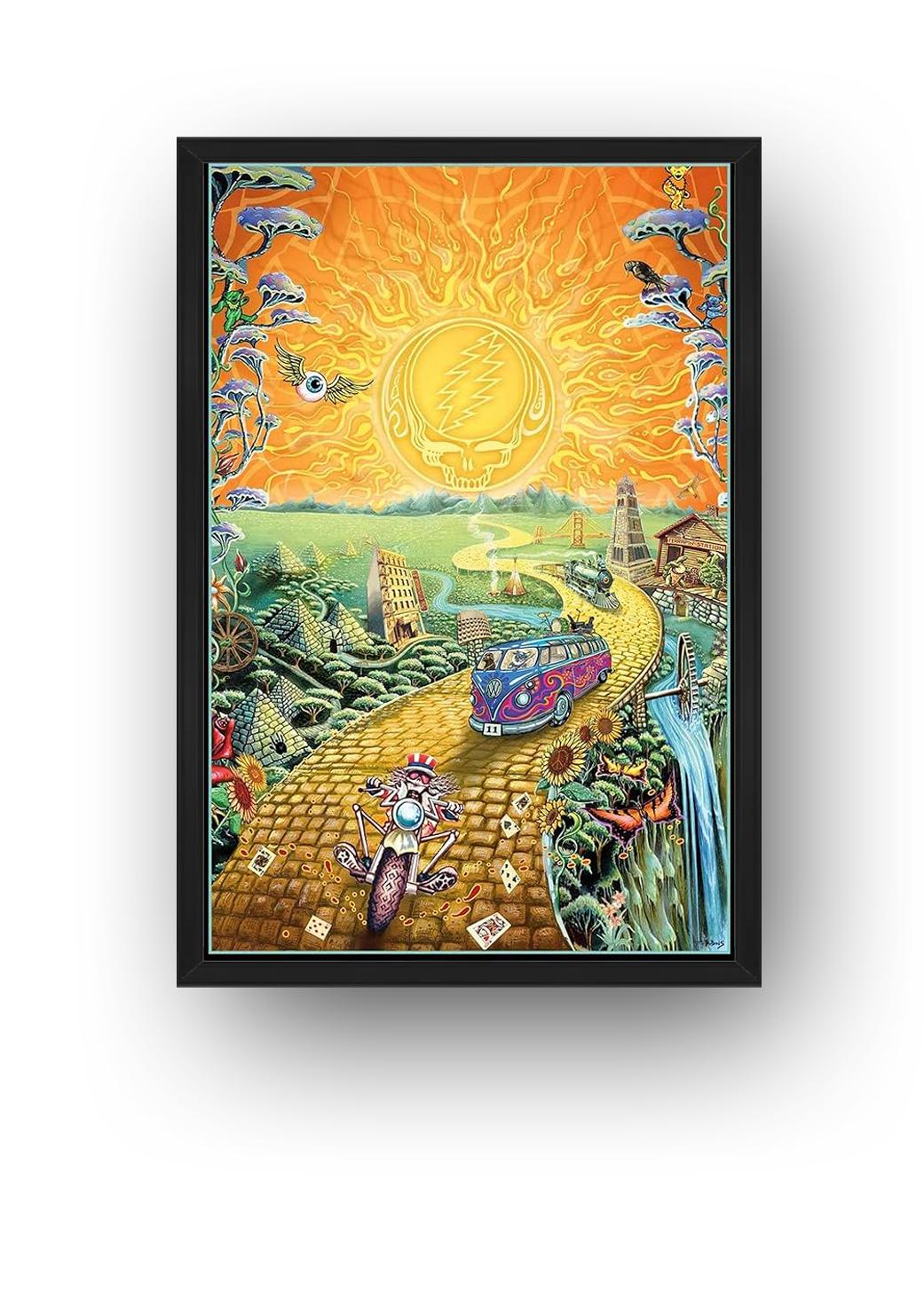 Grateful Dead 2017 Art Poster Golden Road Music (Paper and Canvas) Art Poster Printing Print