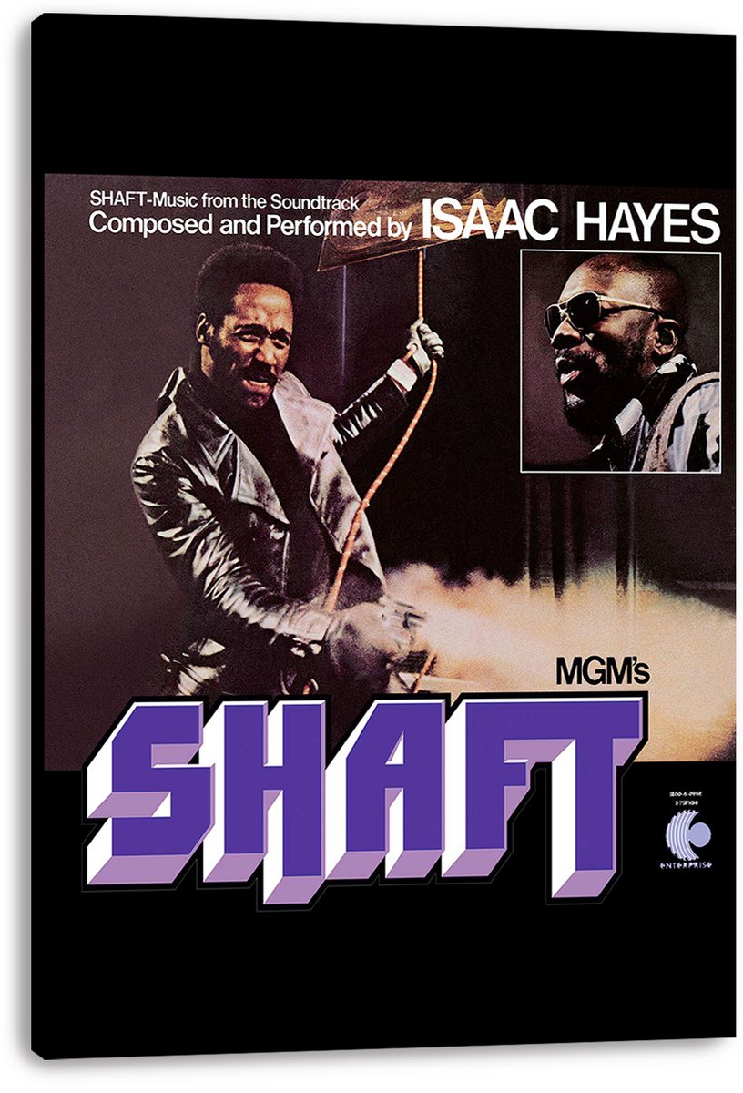 Shaft Isaac Hayes Soundtrack Album Cover Decorative Painting (paper and canvas) art poster printing print