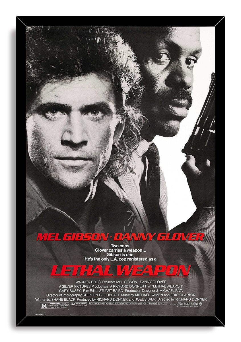 Lethal Weapon Movie Mel Gibson Danny Glover Decorative Painting (paper and canvas) art poster printing print