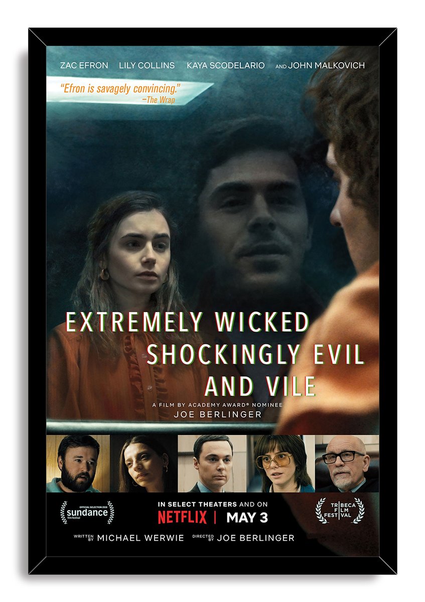 Extremely Wicked Shockingly Evil and Vile Movie Poster Decorative Painting (paper and canvas) art poster printing print