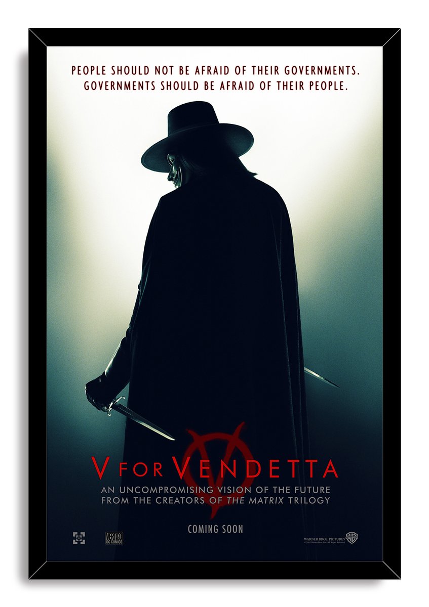 V for Vendetta Movie Poster Decorative Painting (paper and canvas) art poster printing print