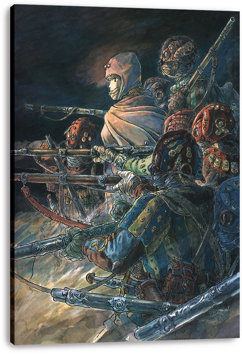 Nausicaä and Warriors Decorative Painting (paper and canvas) art poster printing print