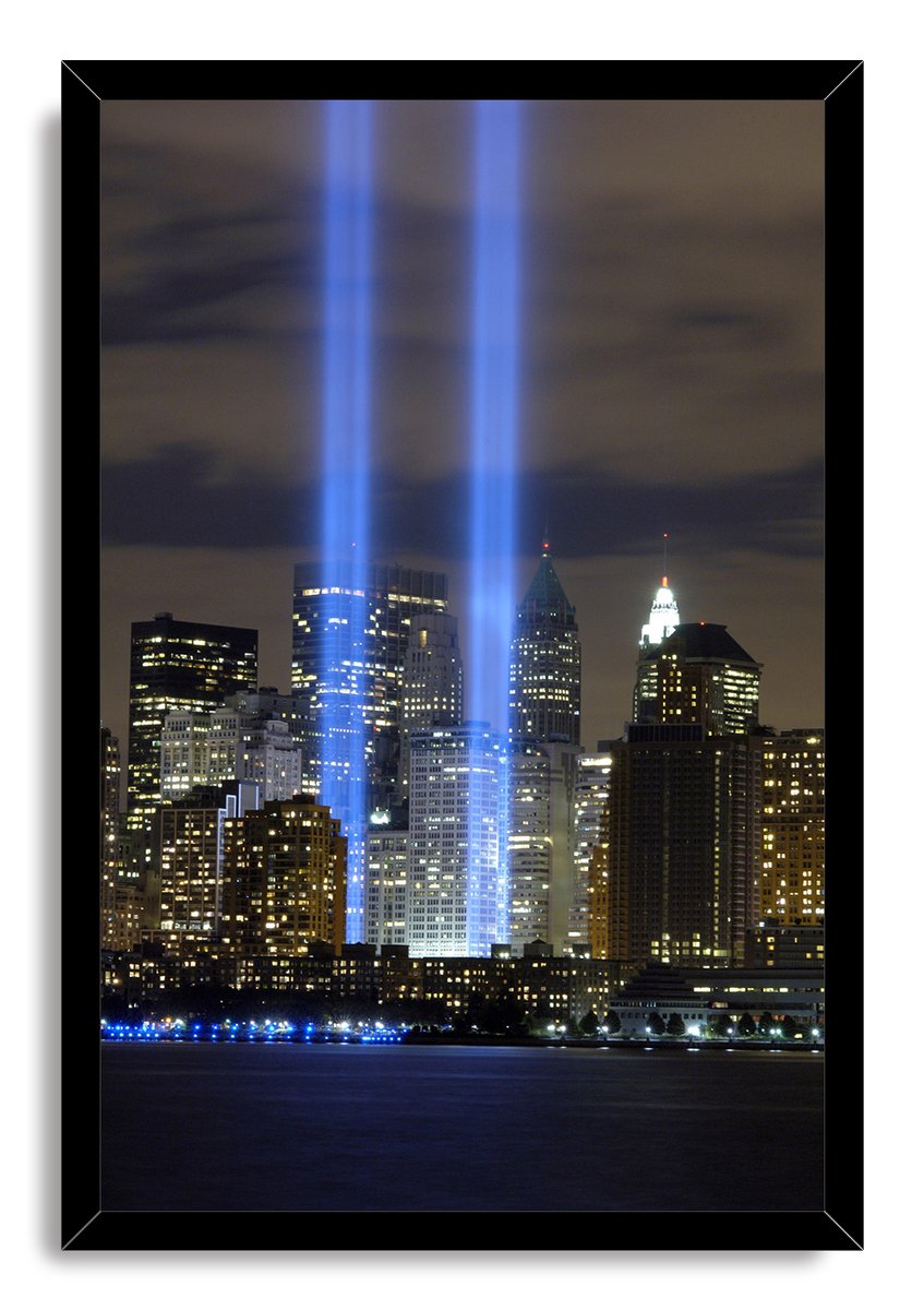 New York City Tribute in Light Skyline Decorative Painting (paper and canvas) art poster printing print