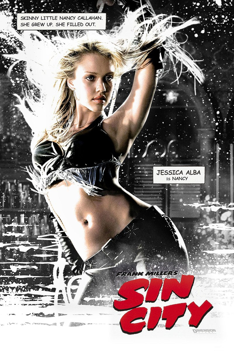 Jessica Alba as Nancy Callahan from Sin City Decorative Painting (paper and canvas) art poster printing print