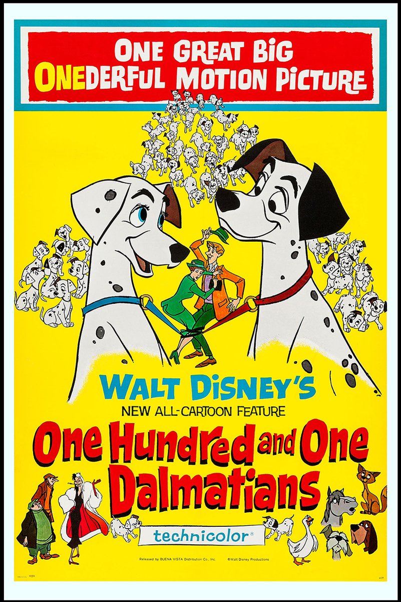 One Hundred and One Dalmatians Decorative Painting (paper and canvas) art poster printing print