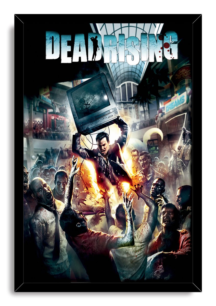 Dead Rising Frank West Zombie Horde Decorative Painting (paper and canvas) art poster printing print