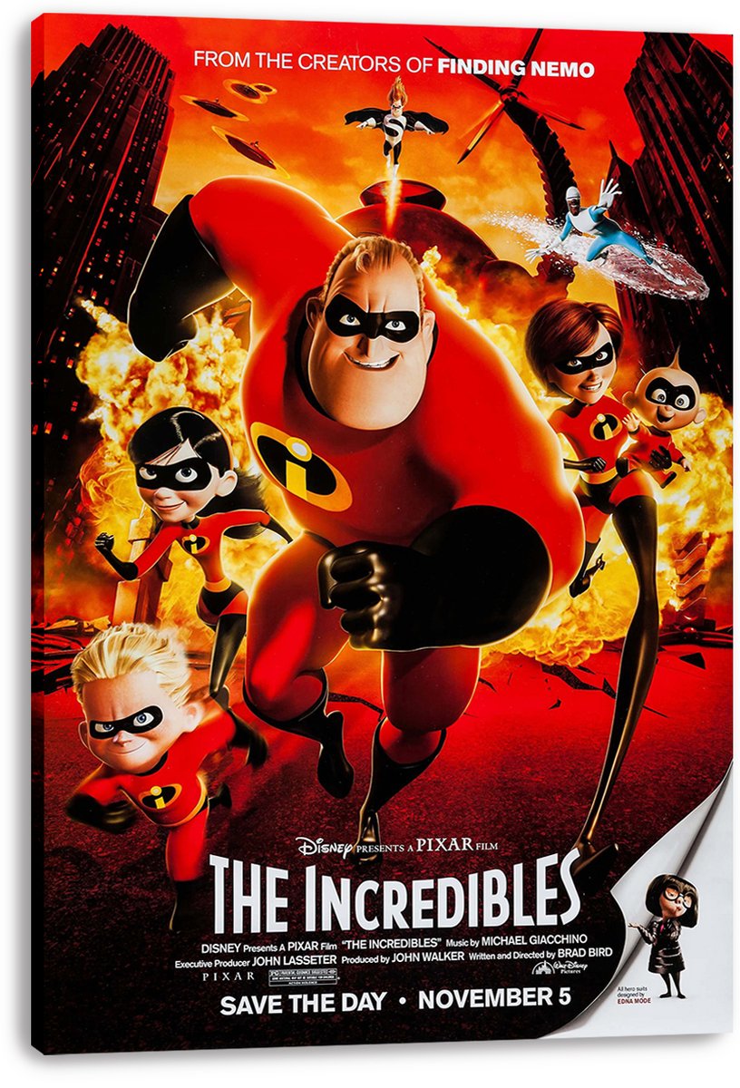 The Incredibles Decorative Painting (paper and canvas) art poster printing print
