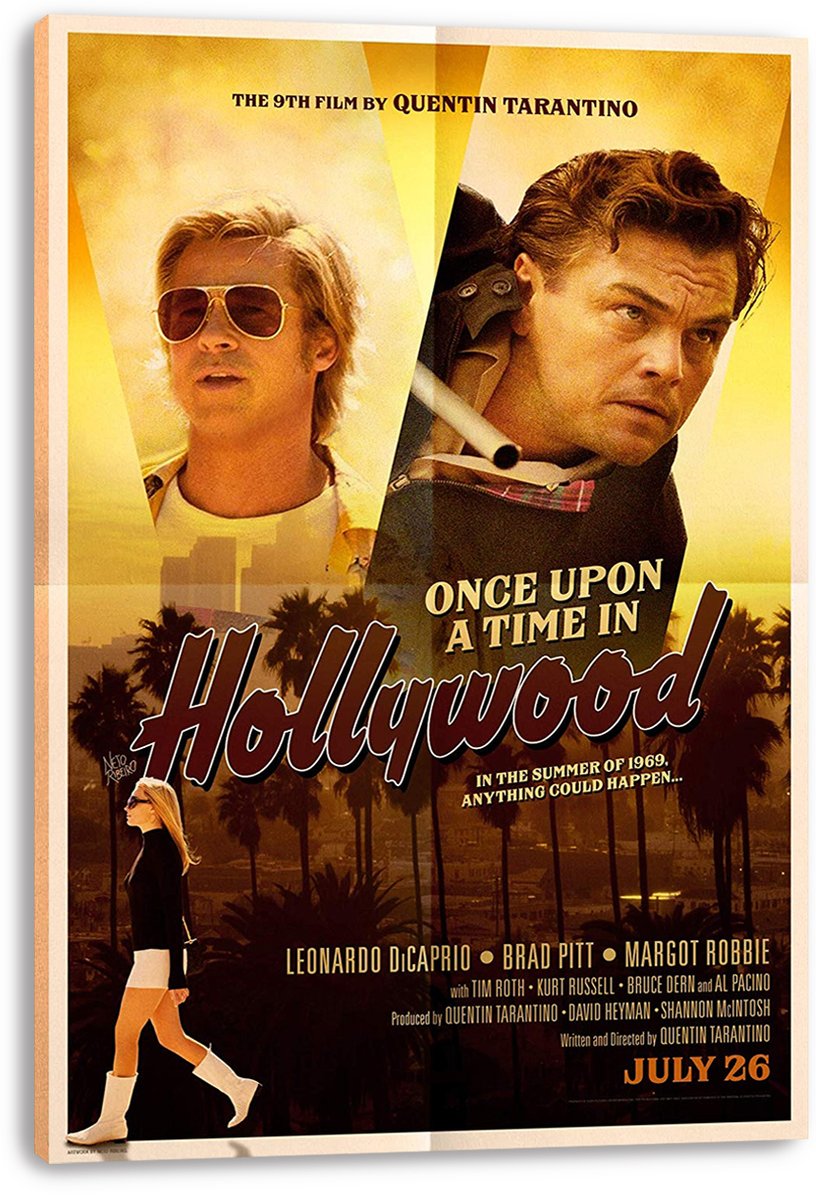 Once Upon a Time in Hollywood Decorative Painting (paper and canvas) art poster printing print