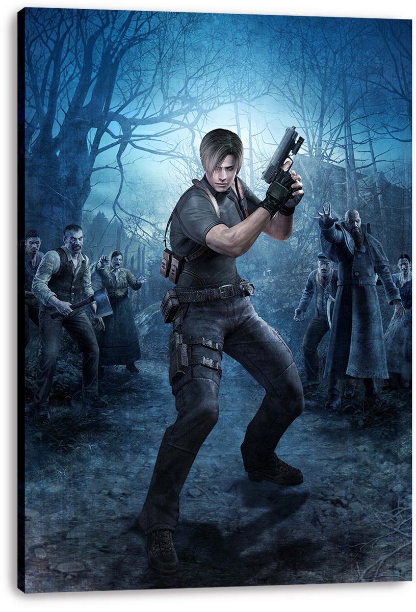 Leon S. Kennedy Resident Evil 4 Decorative Painting (paper and canvas) art poster printing print