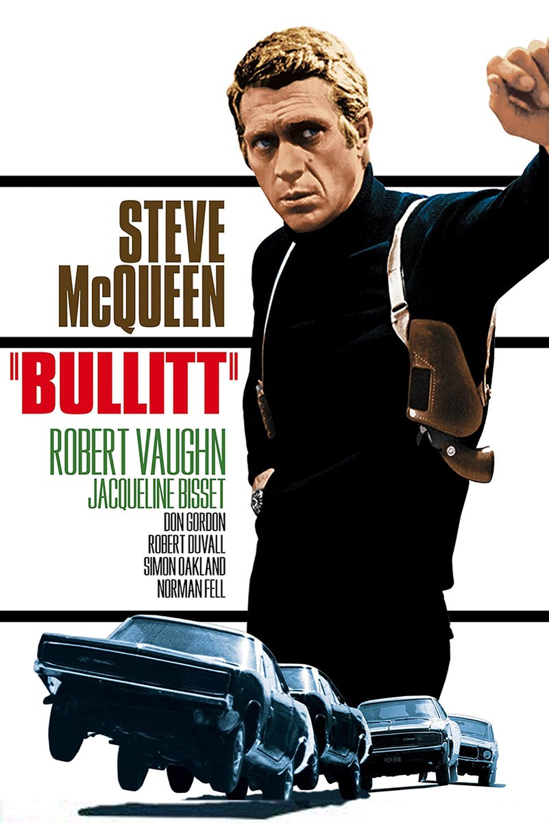 Bullitt Movie Steve McQueen Decorative Painting (paper and canvas) art poster printing print