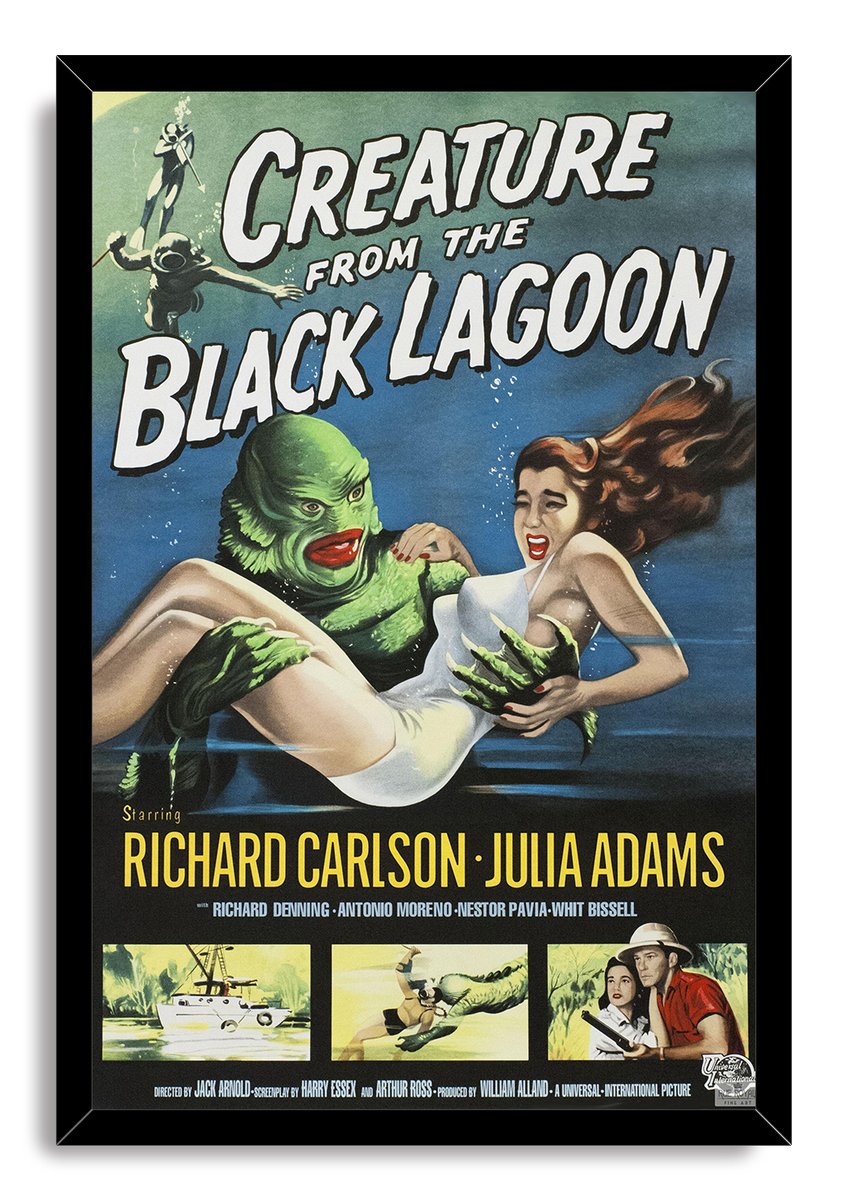 Creature from the Black Lagoon Decorative Painting (paper and canvas) art poster printing print
