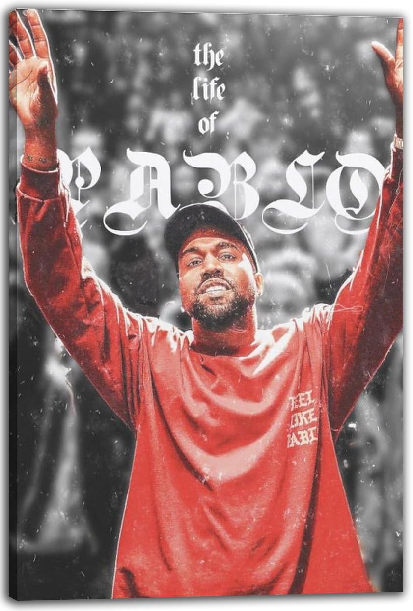 Rapper Kanye West Poster Album(Paper and Canvas) Art Poster Printing Print