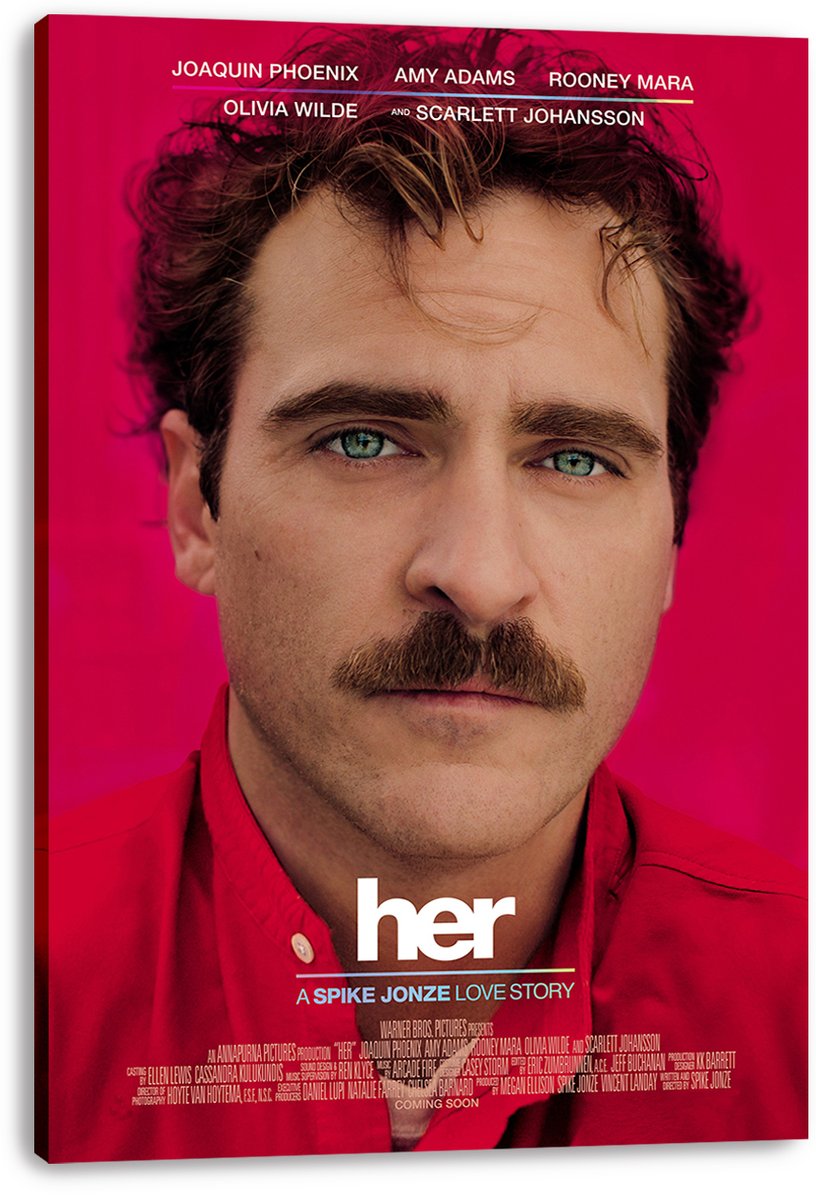 Her Movie Joaquin Phoenix Decorative Painting (paper and canvas) art poster printing print