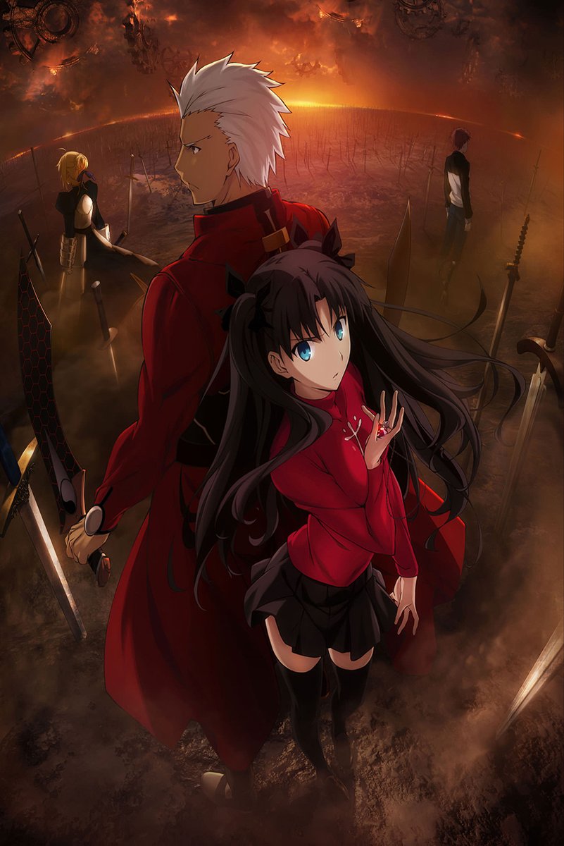 Fate/stay night Unlimited Blade Works Archer and Rin Decorative Painting (paper and canvas) art poster printing print