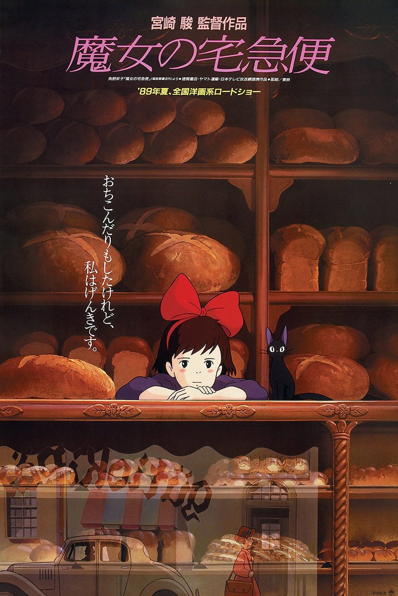 Kiki's Delivery Service Decorative Painting (paper and canvas) art poster printing print