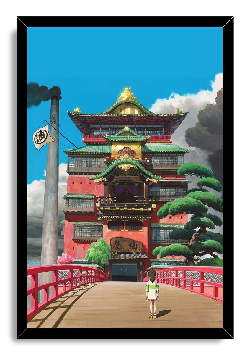 Spirited Away Chihiro and the Bathhouse Decorative Painting (paper and canvas) art poster printing print