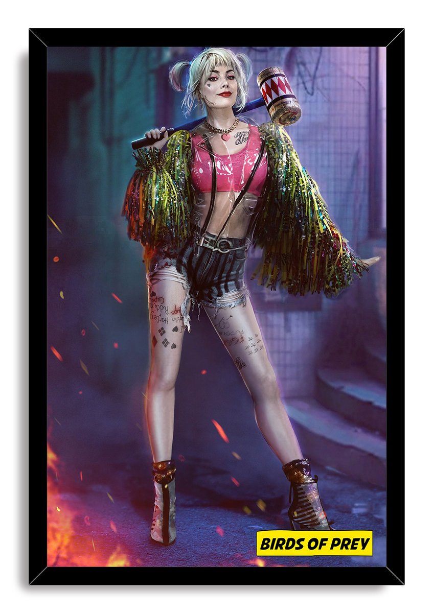Harley Quinn Birds of Prey Decorative Painting (paper and canvas) art poster printing print
