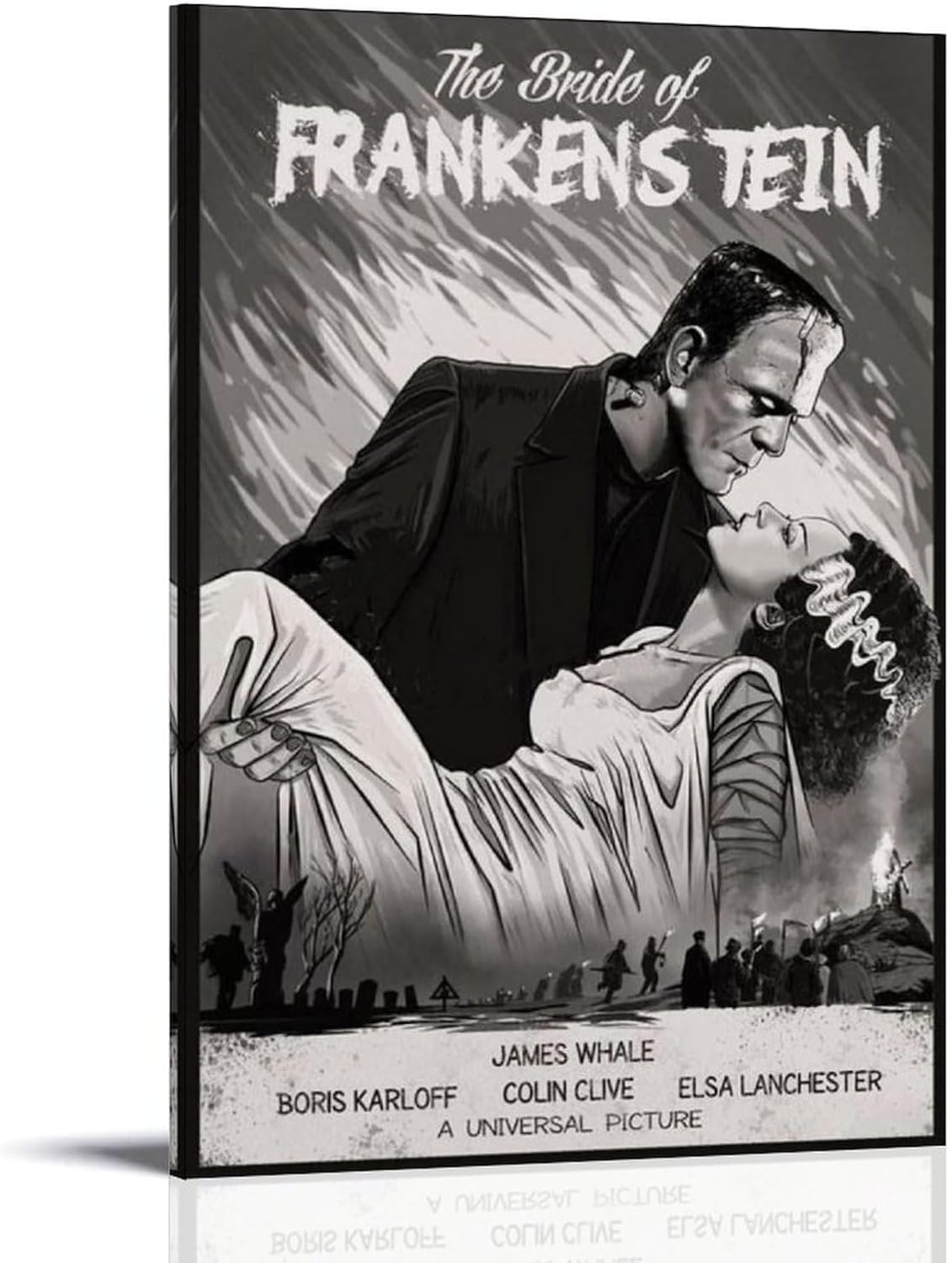 Bride Of Frankenstein Vintage Poster (paper and canvas) art poster printing print