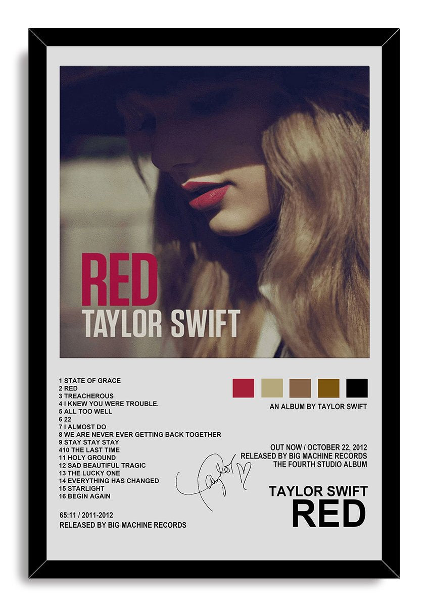 Taylor Swift Red Album Decorative Painting (paper and canvas) art poster printing print