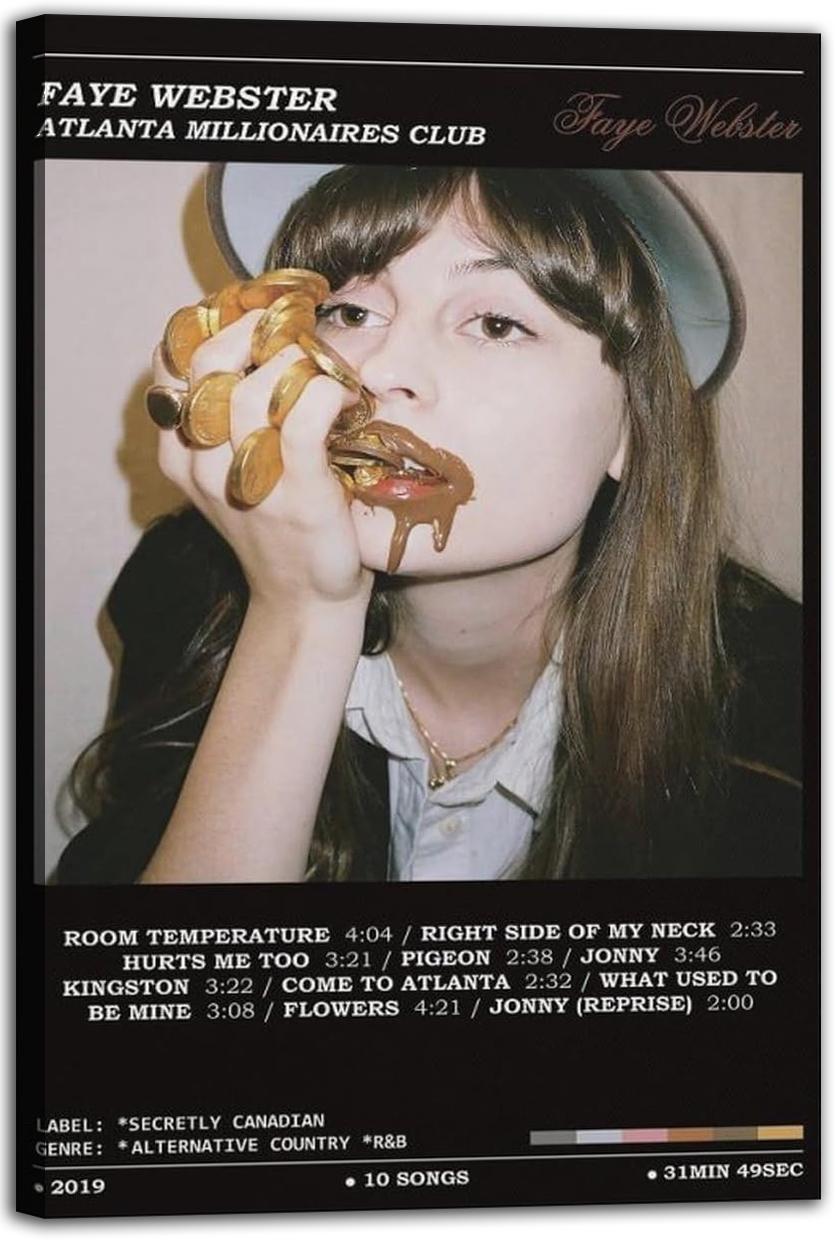 Atlanta Millionaires Club Faye Webster Poster (paper and canvas) art poster printing print