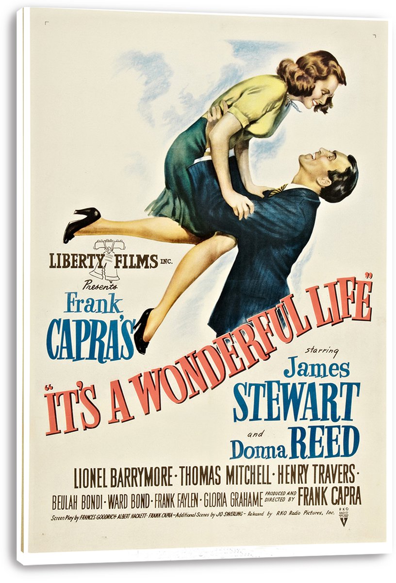 It's a Wonderful Life Movie Poster Decorative Painting (paper and canvas) art poster printing print