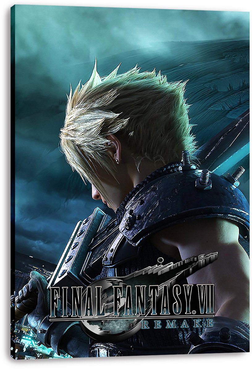 Cloud Strife Final Fantasy VII Remake Decorative Painting (paper and canvas) art poster printing print