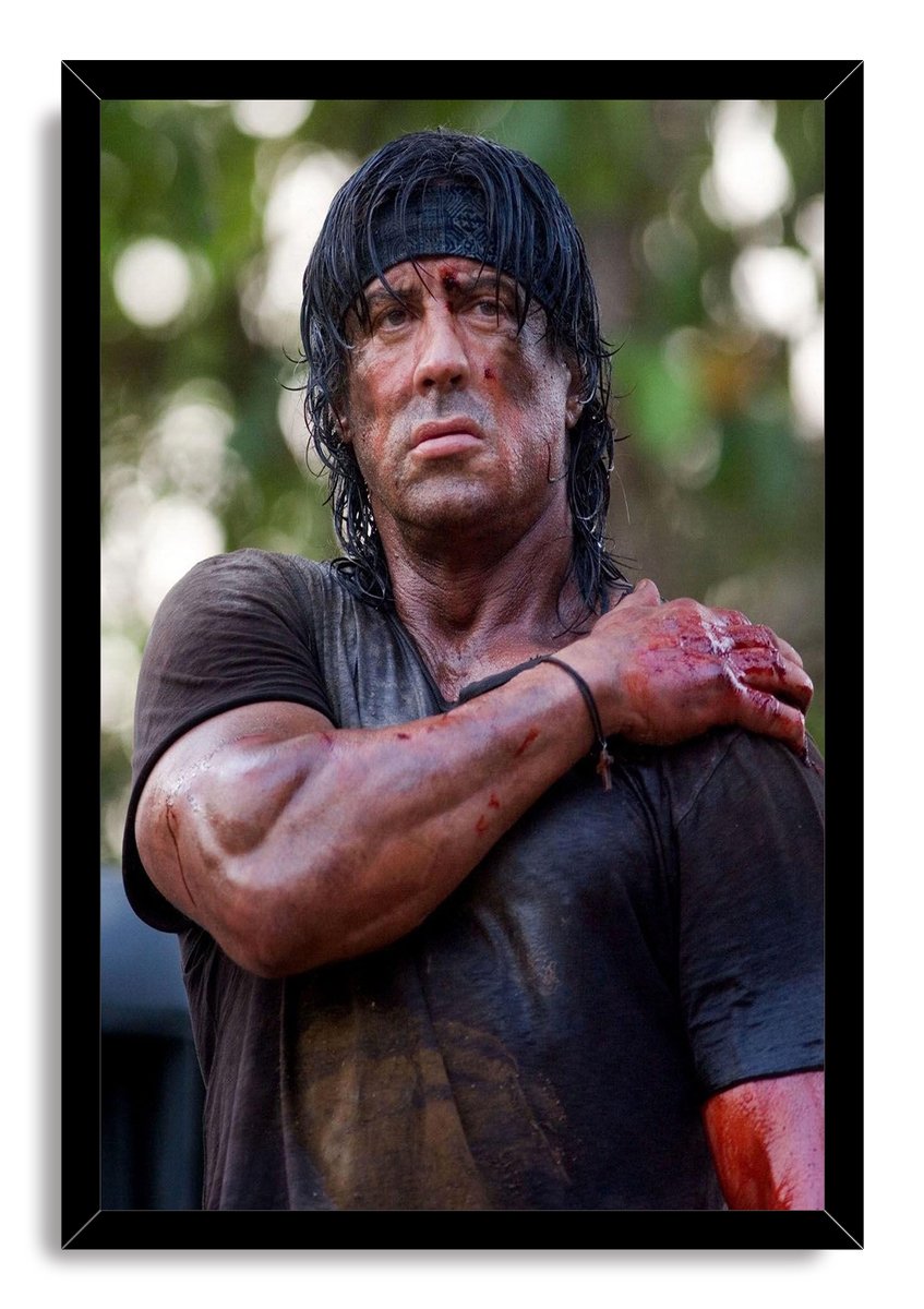 Rambo Sylvester Stallone Decorative Painting (paper and canvas) art poster printing print